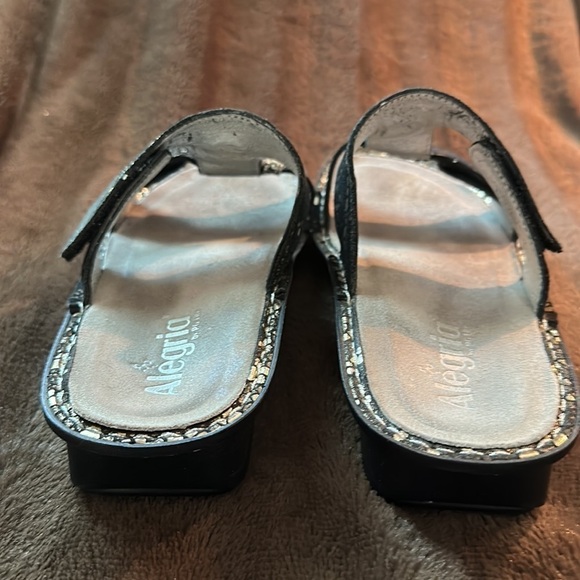 ALGERIA Pen-780-X Black and Silver Sandal Sz 40 (9.5-10) - Picture 4 of 13